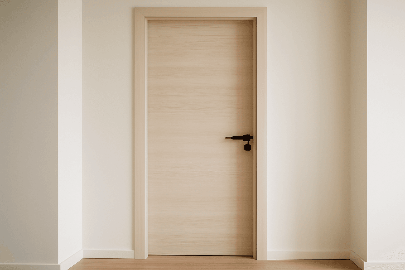 Drzwi wewnętrzne bezprzylgowe dąb bielony