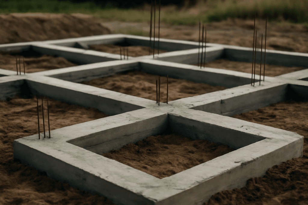 Fundamenty ławy fundamentowe pod dom jednorodzinny