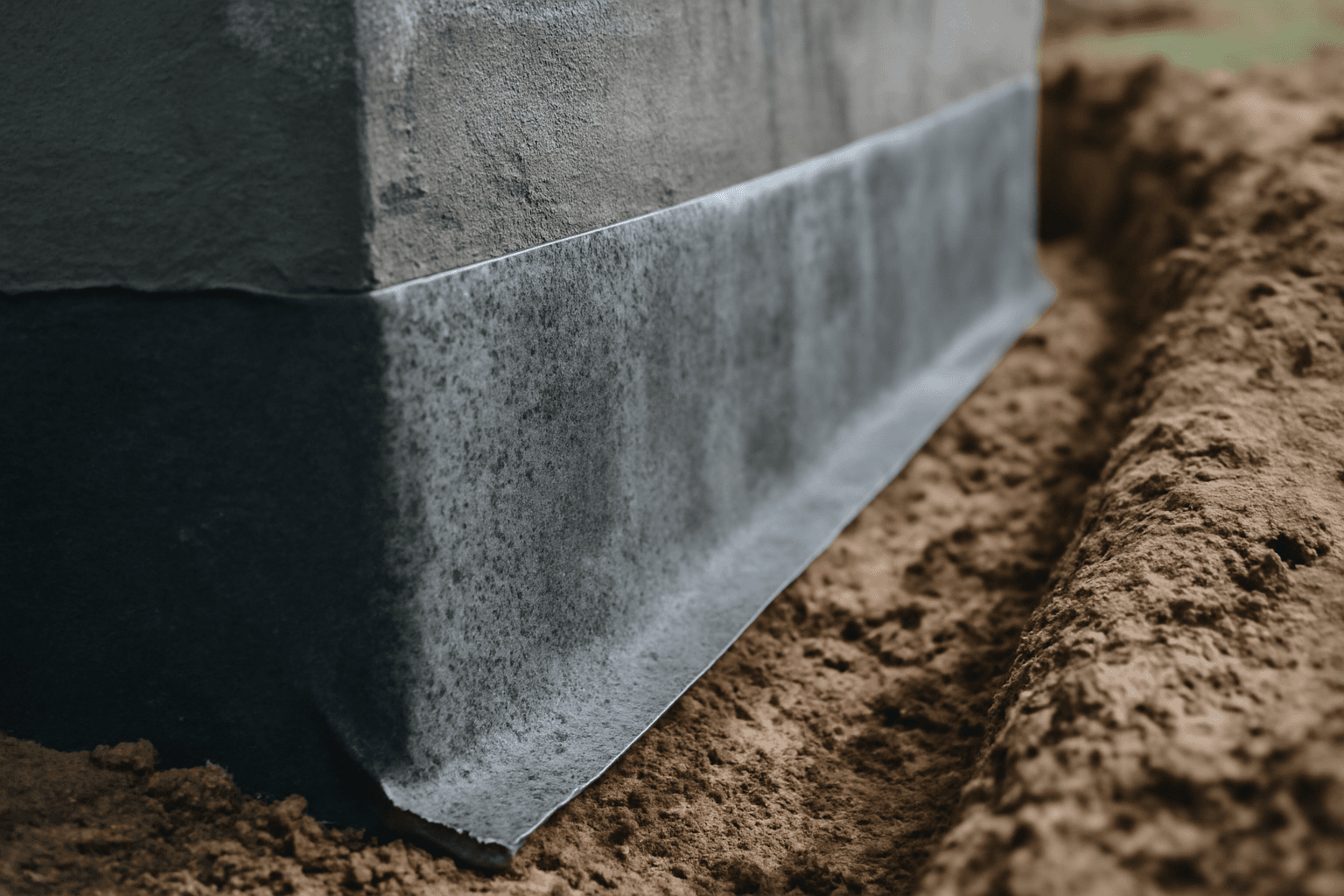 Izolacja pionowa fundamentów membrana bentonitowa