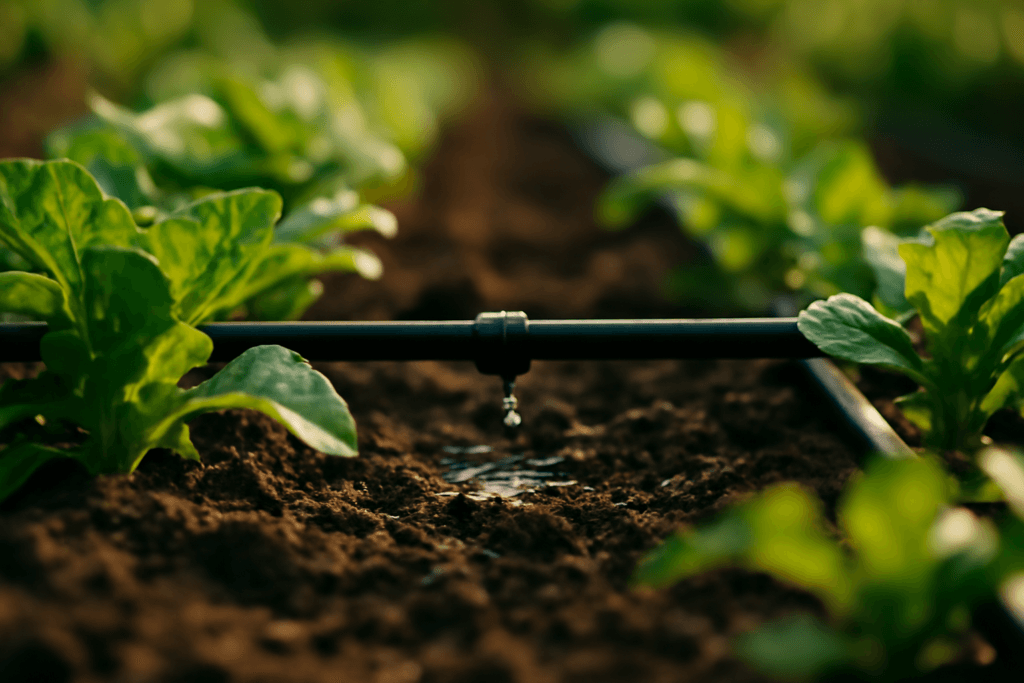 Nawadnianie kropelkowe ogrodu warzywnego