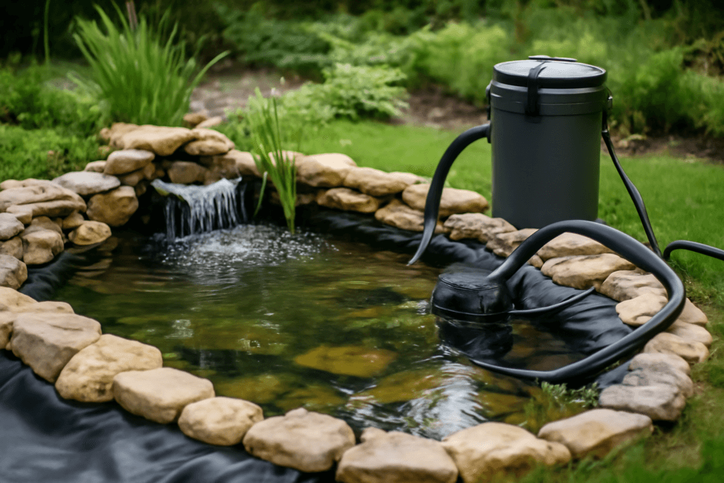 Oczko wodne z folią EPDM filtr i pompa