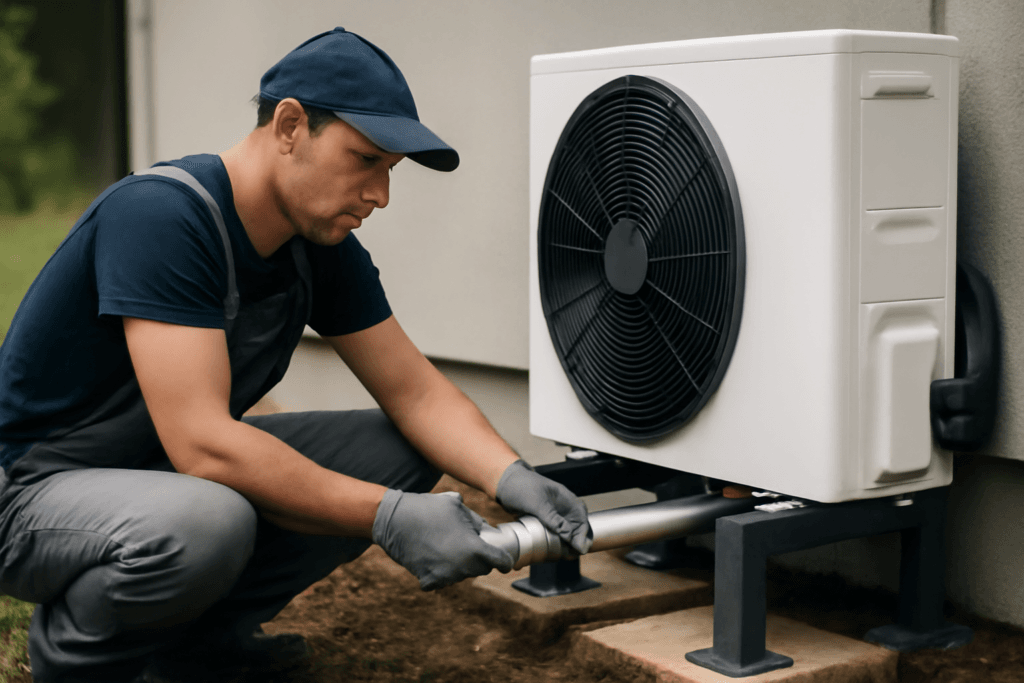 Pompa ciepła powietrze woda montaż krok po kroku