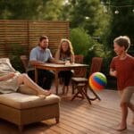 Aranżacja tarasu 3w1: relaks, spotkania i zabawa