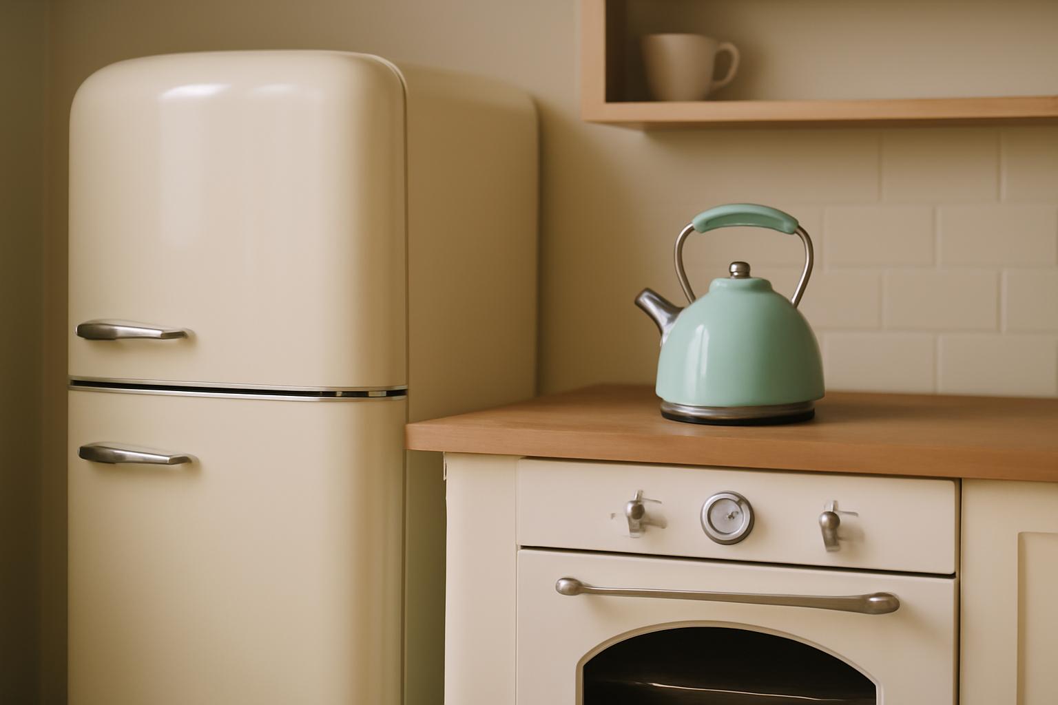 Kuchnia modern retro: kolory, materiały i dodatki