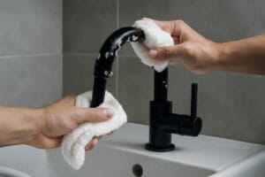 Pielęgnacja i czyszczenie czarnej armatury